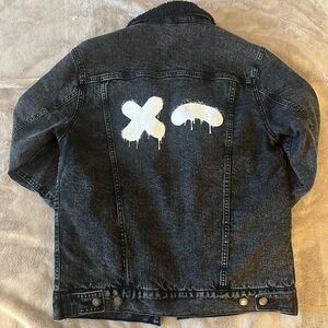 Rumble Boxing Denim Sherpa Lined Jacket XS